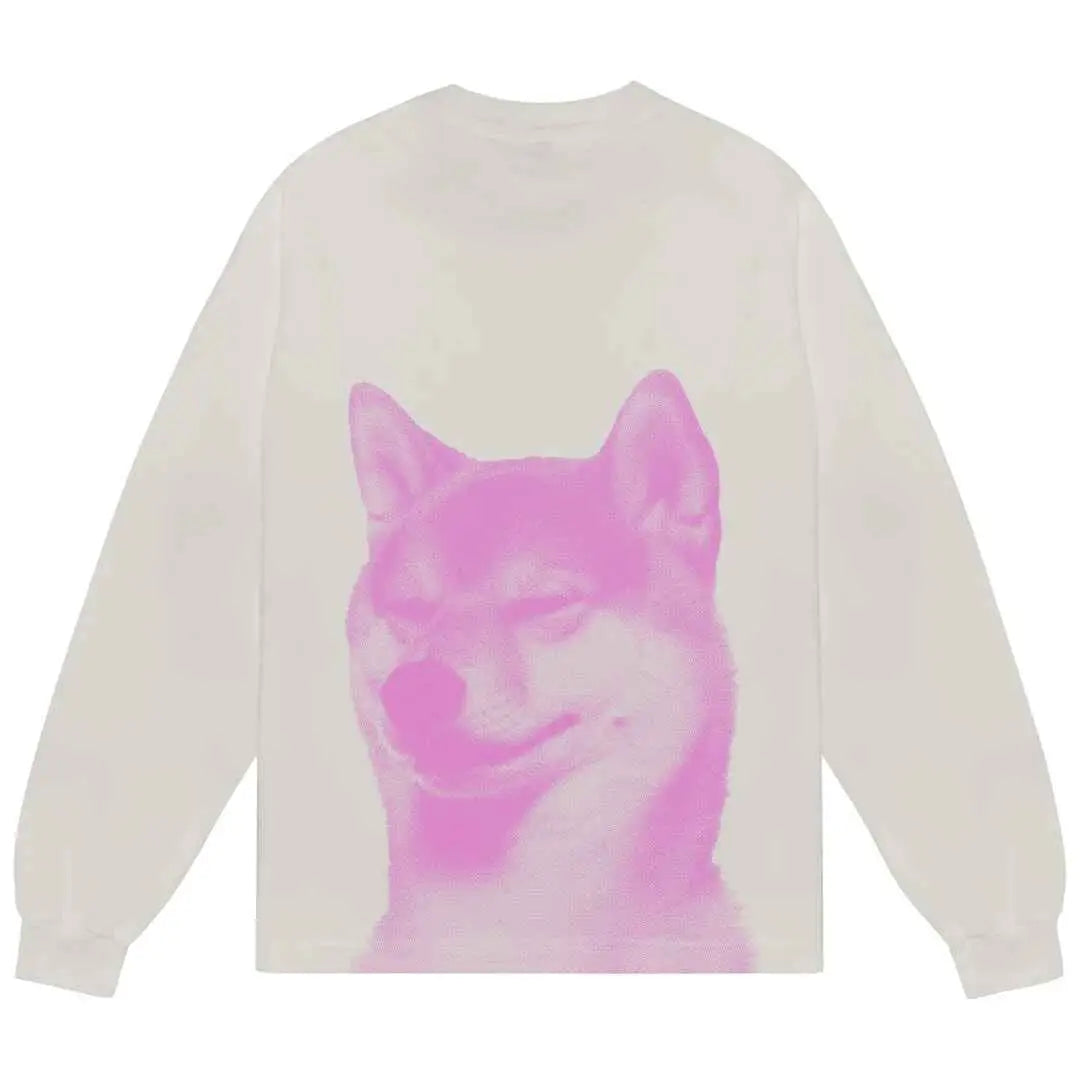 b.Eautiful Shiba Long Sleeve Cement - M