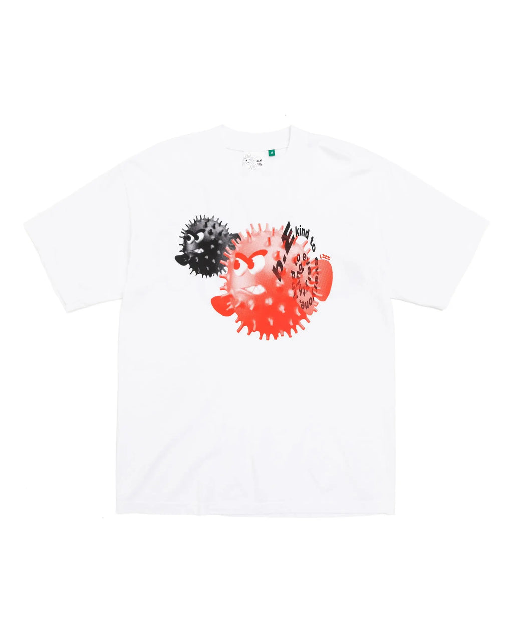b.Eautiful x Little Tokyo Table Tennis Puffer Fish White - M