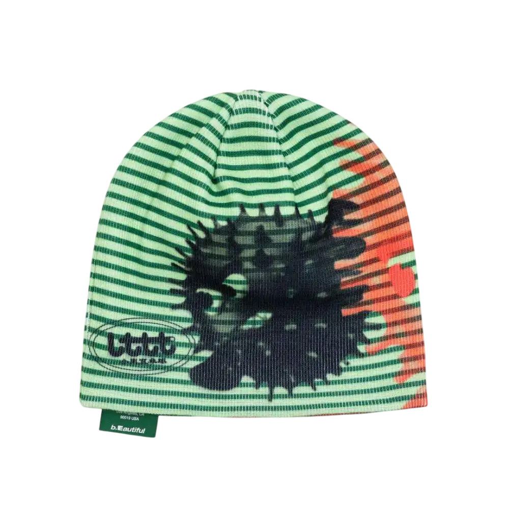 b.Eautiful x Little Tokyo Table Tennis Puffy Fish Beanie Red/Lime