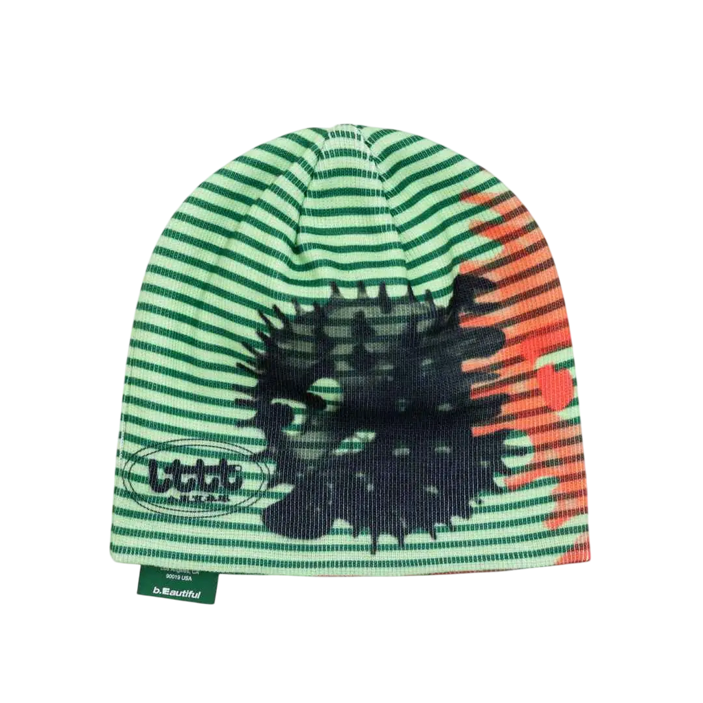 b.Eautiful x Little Tokyo Table Tennis Puffy Fish Beanie Red/Lime