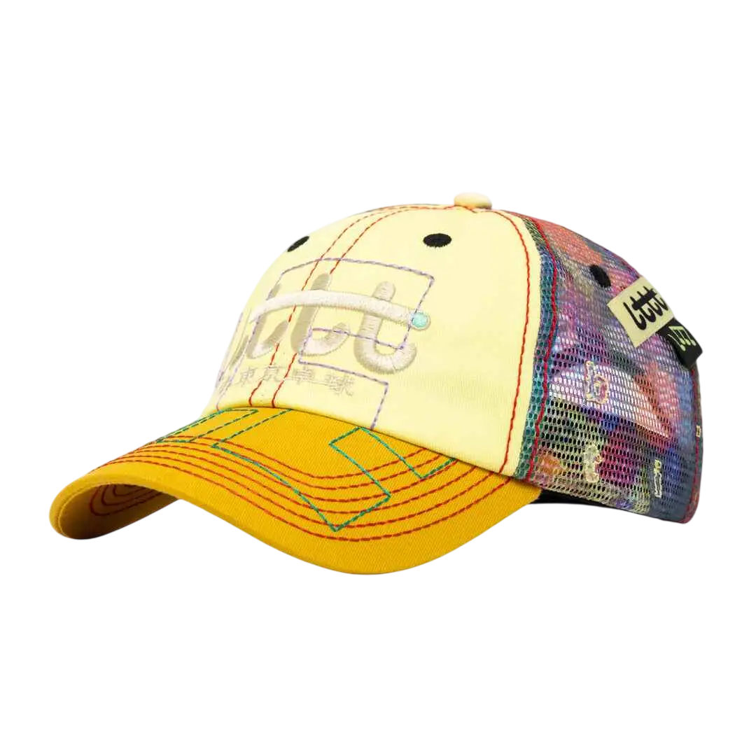 b.Eautiful x Little Tokyo Table Tennis Vapor Hat Yellow Mesh