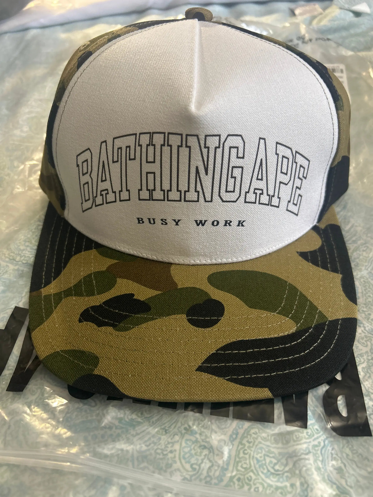 BAPE 1st Camo Cap Snapback Green Camo