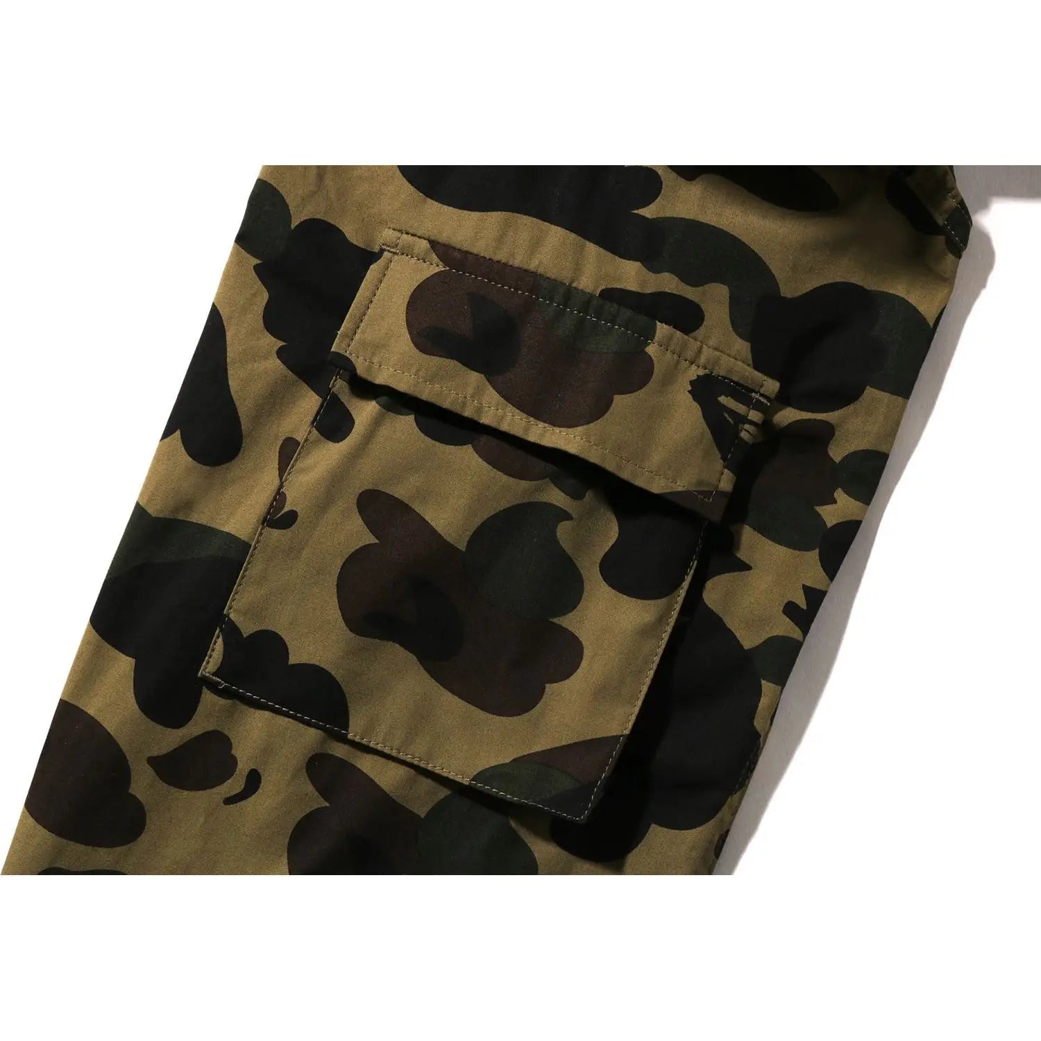 Bape 1st Camo Mask Hoodie Shirt Green - M