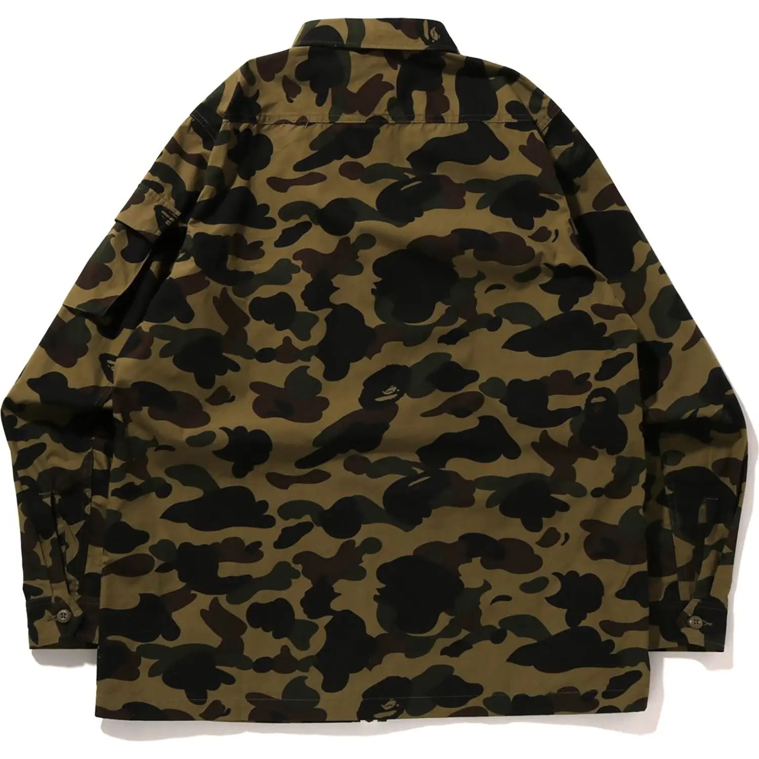 Bape 1st Camo Mask Hoodie Shirt Green - M