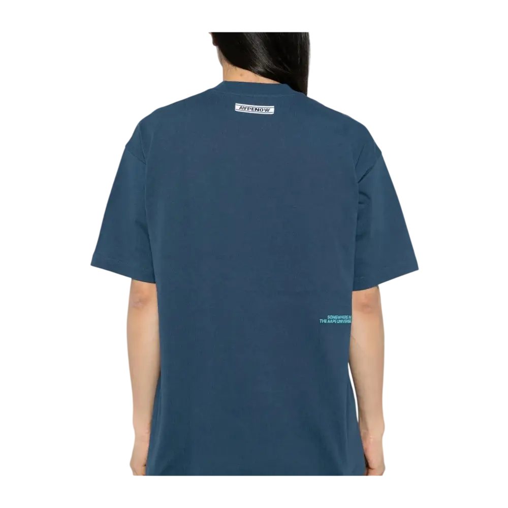 Bape AAPE Now Tee Navy - M
