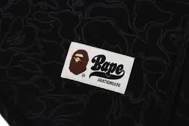 Bape Line Camo Short Sleeve Baseball Jersey Black - M