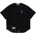 Bape Line Camo Short Sleeve Baseball Jersey Black - M