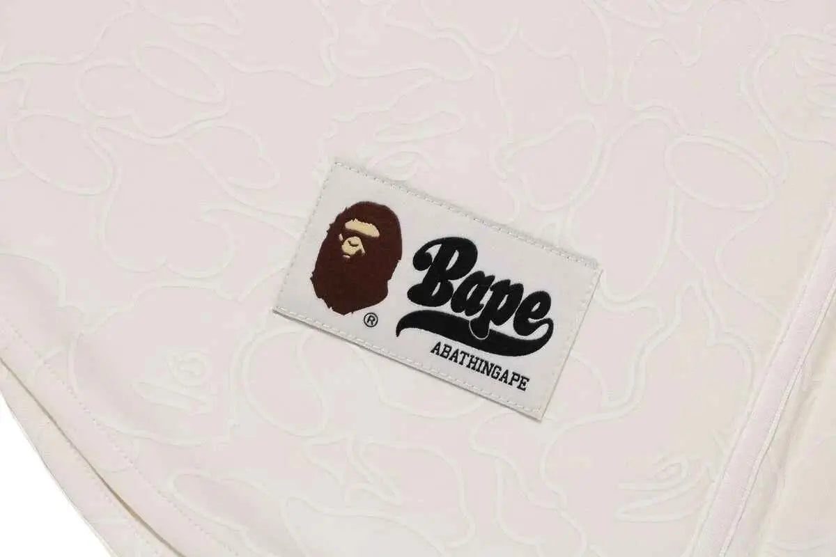 Bape Line Camo Short Sleeve Baseball Jersey Ivory - M