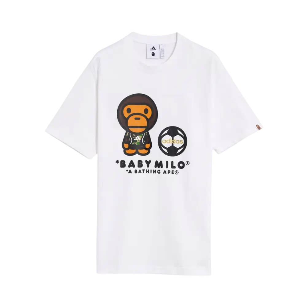 Bape x Adidas Baby Milo T-Shirt White