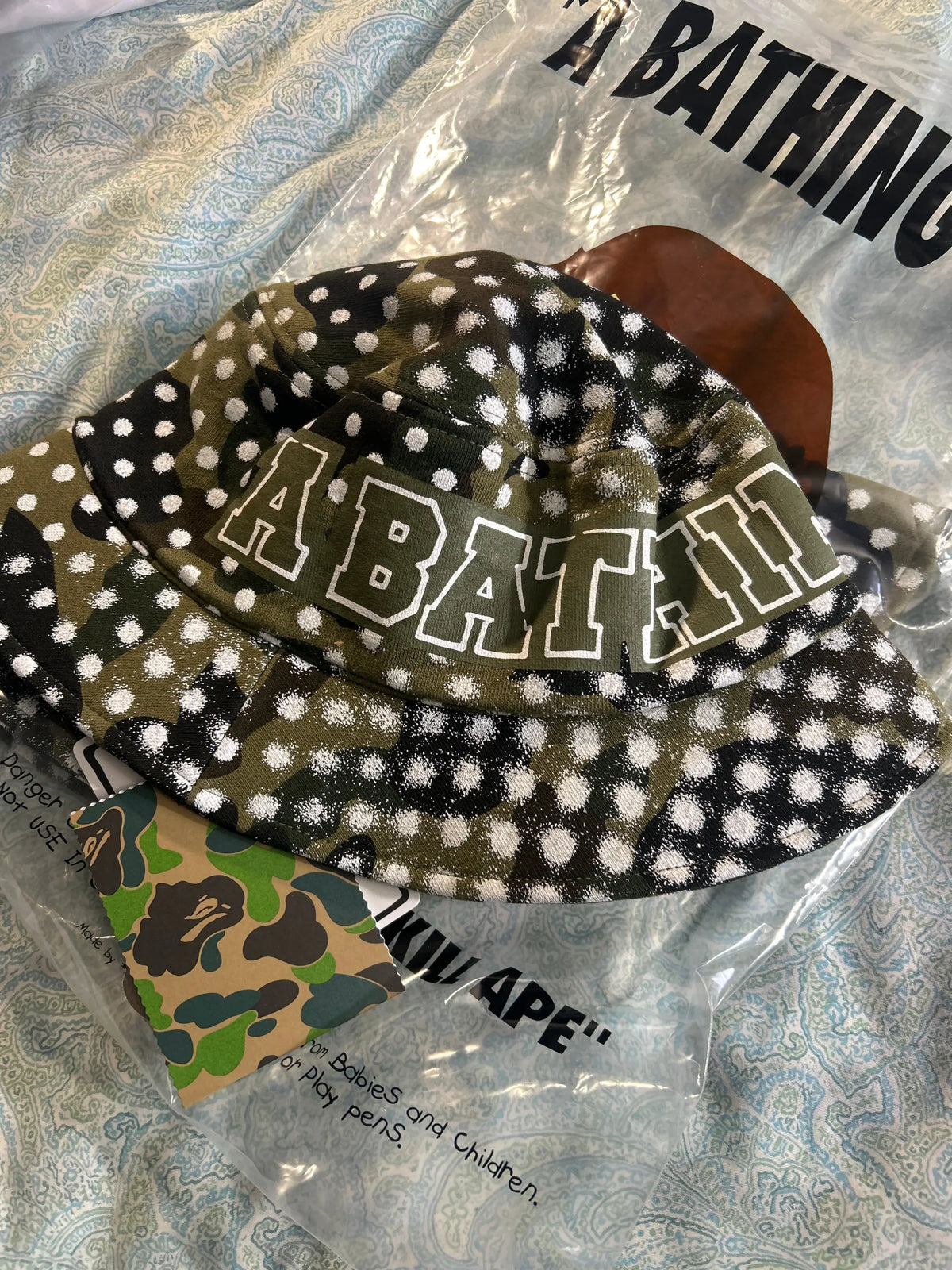 Bape x JV Mesh Camo Camo Bucket Hat