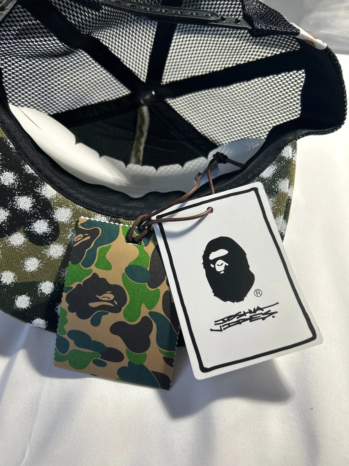 Bape x JV Mesh Camo Snapback
