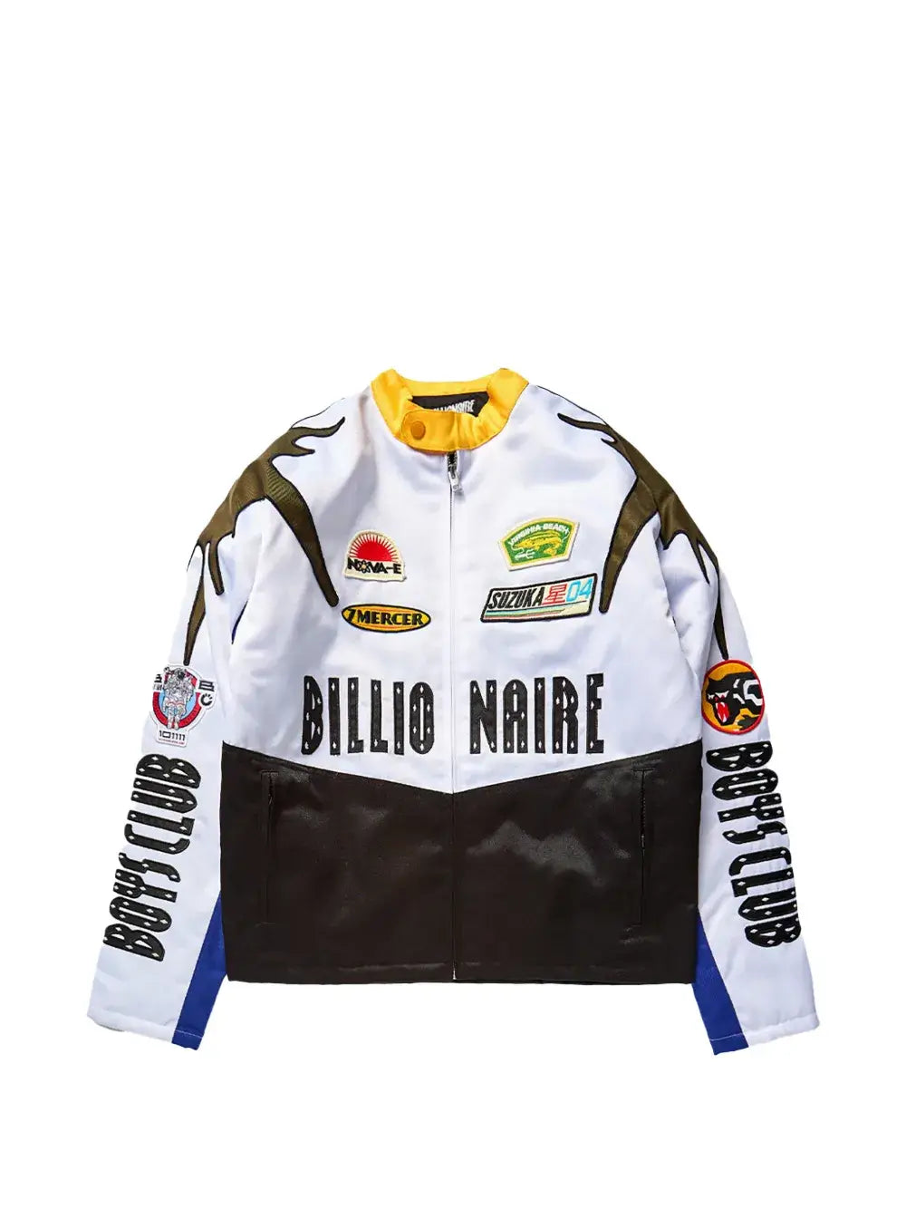 Billionaire Boys Club Mercer Moto Jacket White Medium