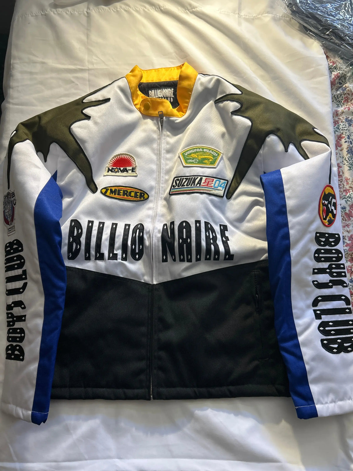 Billionaire Boys Club Mercer Moto Jacket White Medium