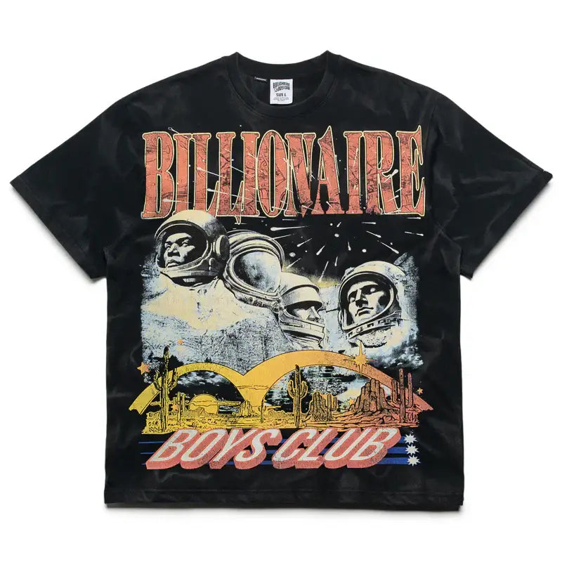 Billionaire Boys Club Rushmore Short Sleeve Knit Tee Black - T-Shirts