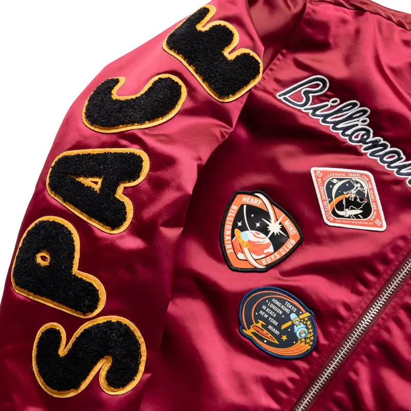 Billionaire Boys Club Space Suite Bomber Jacket Rhododendron - Jackets