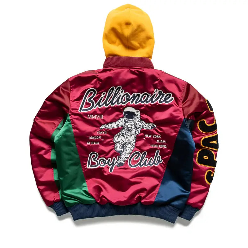Billionaire Boys Club Space Suite Bomber Jacket Rhododendron - Jackets