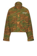 Billionaire Boys Club Westworld cotton poplin bomber jacket olive with tiger stripe camouflage high collar and front zipper