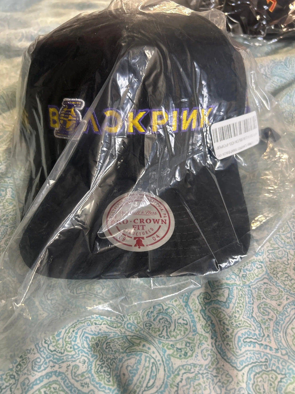 Blackpink x LA Lakers Mitchell and Ness Snapback Black