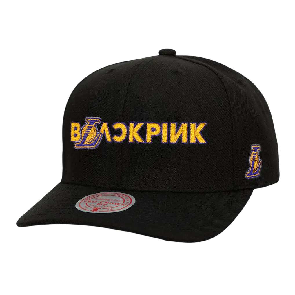 Blackpink x LA Lakers Mitchell and Ness Snapback Black - One size