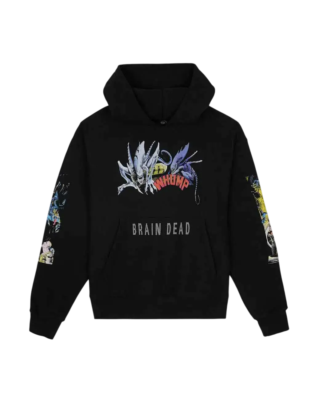 Brain Dead Aliens Hoodie Black - M