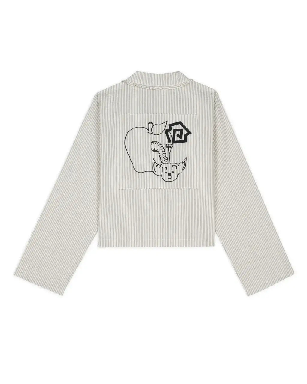 Brain Dead Bad Apple Button Up Shirt Natural - Shirts