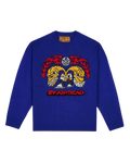 Brain Dead Bonecrusher Sweater Navy - Large