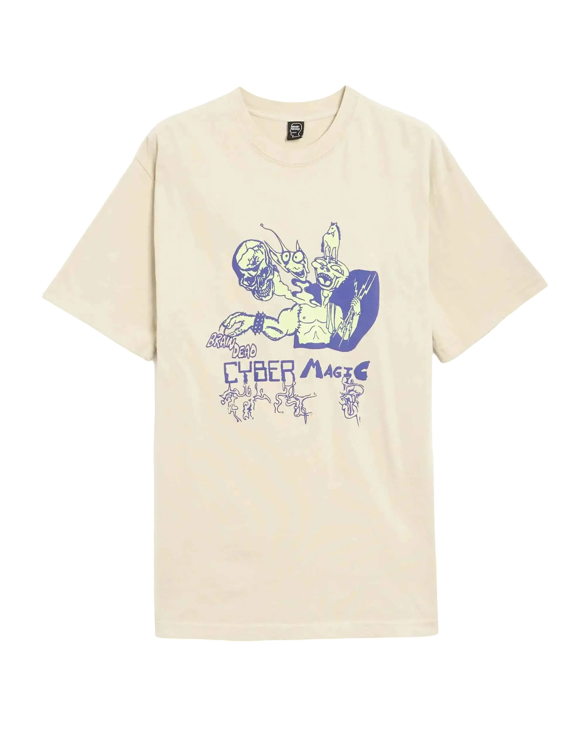 Brain Dead Cyber Magic Tee Oatmeal - M