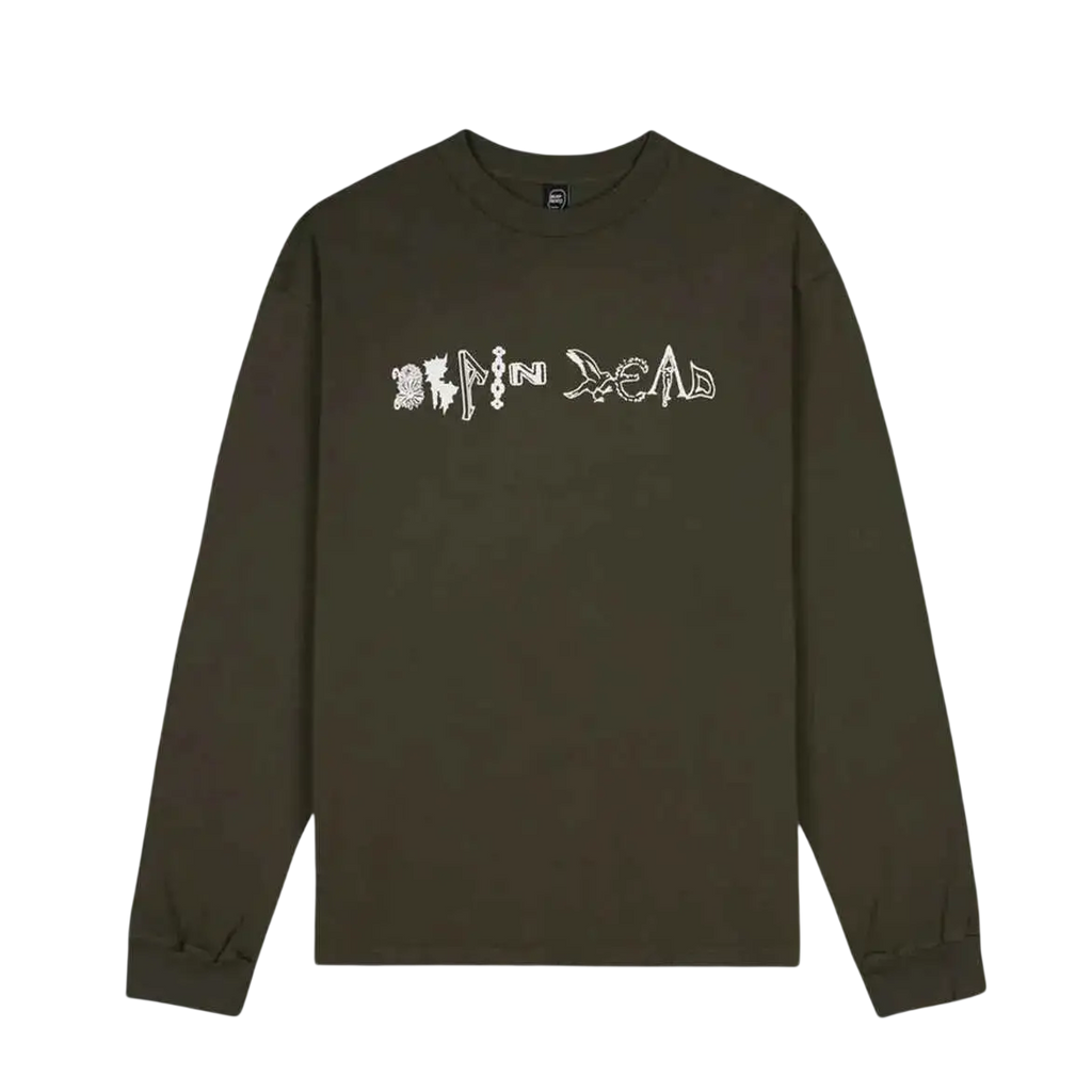Brain Dead Earth Wisdom Long Sleeve Tee Black - L