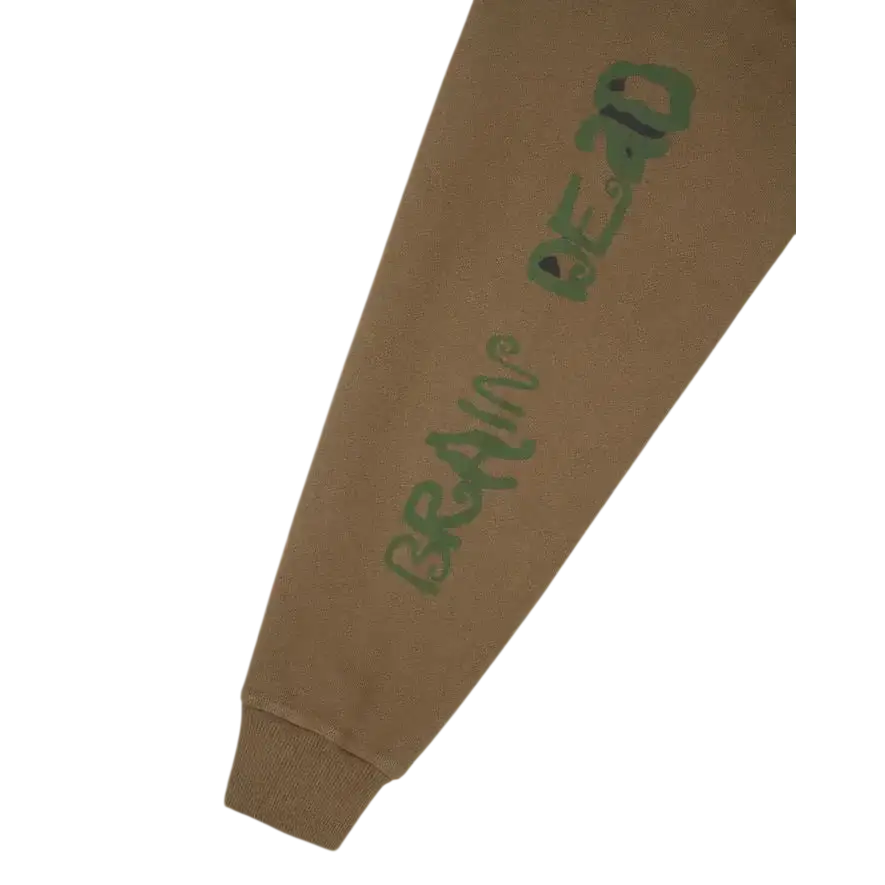 Brain Dead Future Vision Hoodie Coffee - M