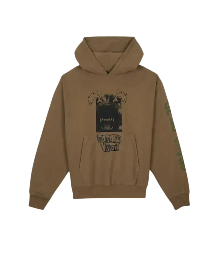 Brain Dead Future Vision Hoodie Coffee - M