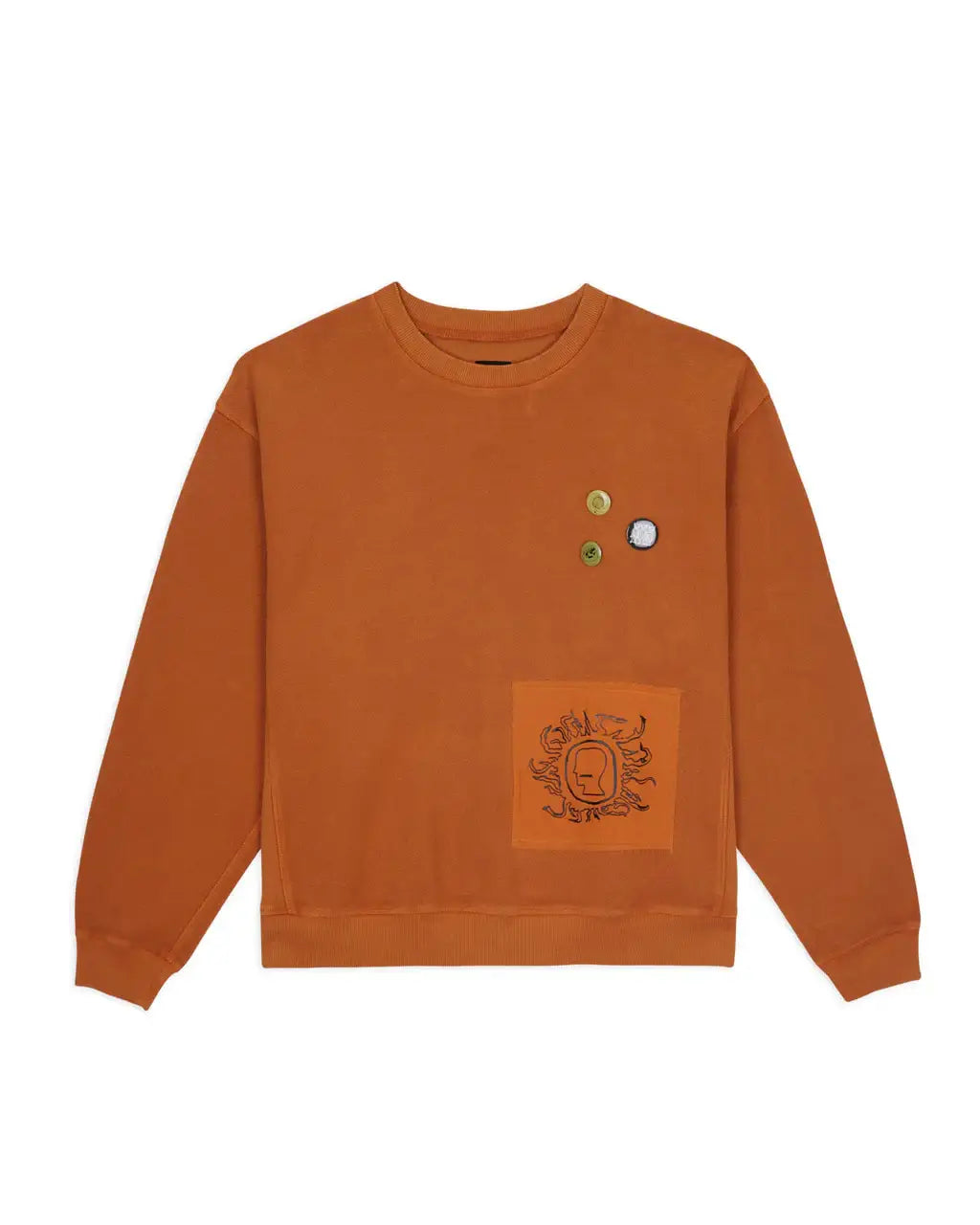 Brain Dead Gargoyle Crewneck Light Brown - Crewnecks