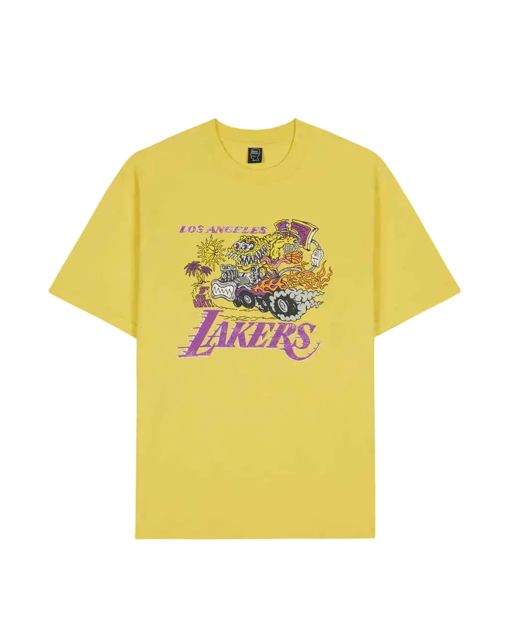 Brain Dead LA Lakers Tee Yellow - S