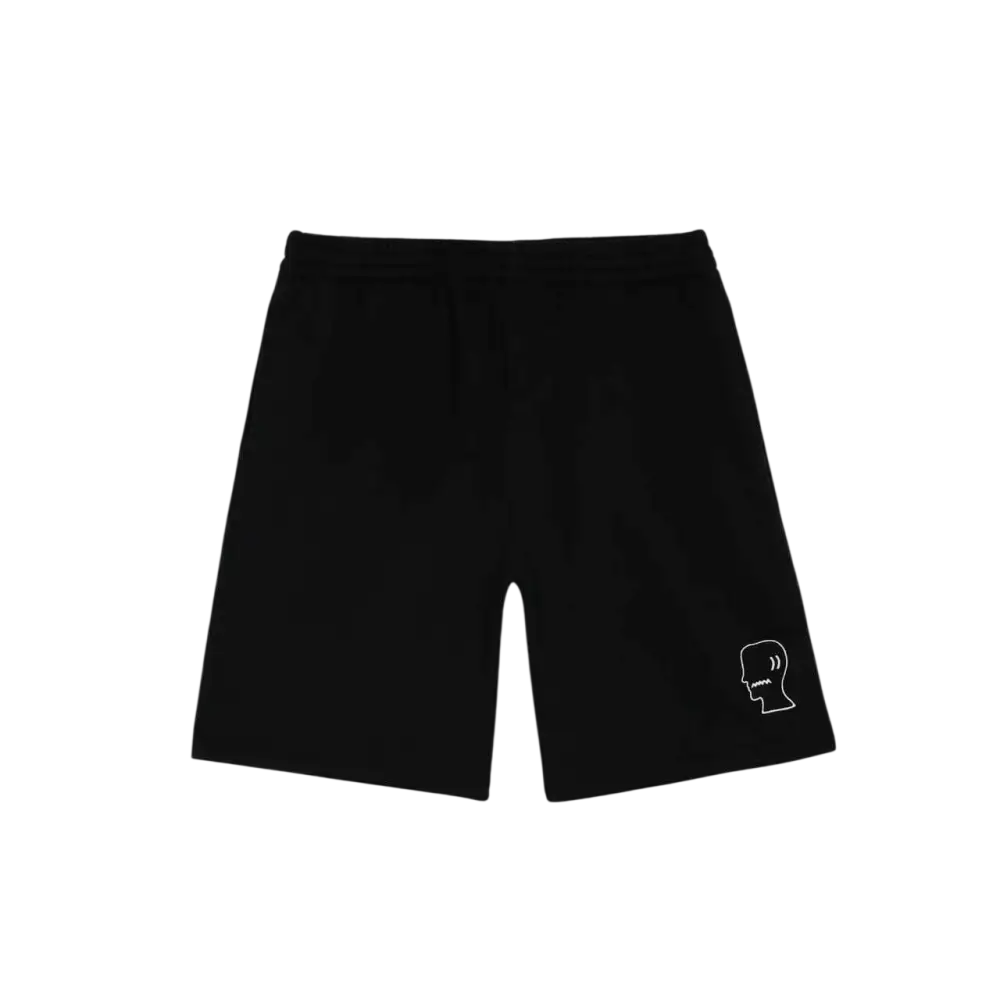Brain Dead Logo Head Rugby Shorts Black - M