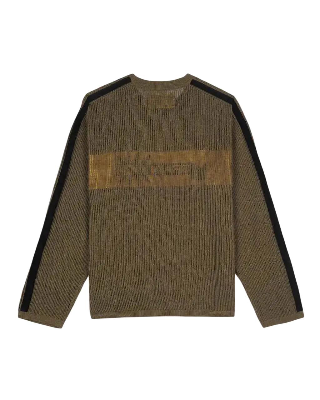 Brain Dead Long Sleeve Mesh Sweater Brown/Green - M