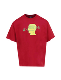 Brain Dead Low Battery Tee Red - M