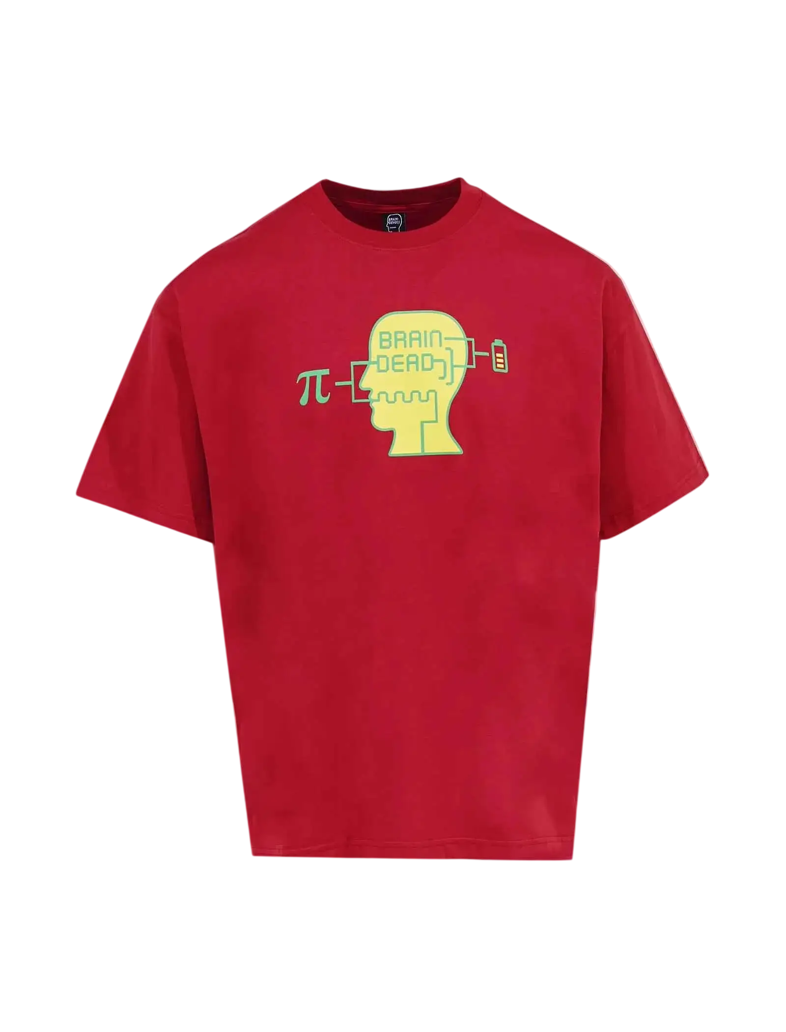 Brain Dead Low Battery Tee Red - M