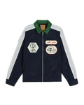 Brain Dead Meltdown Racing Jacket Navy - M