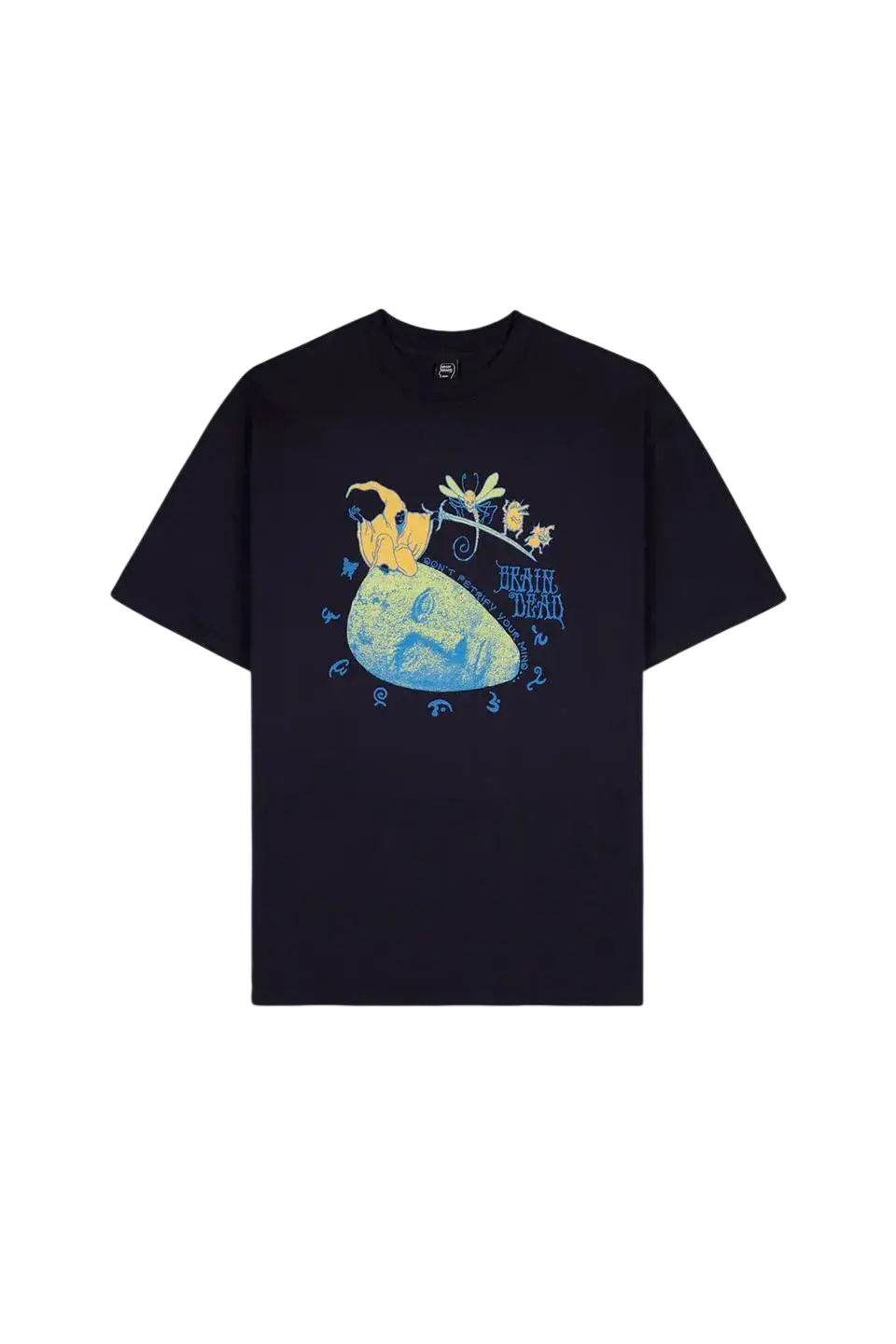 Brain Dead Petrified Mind Tee Navy