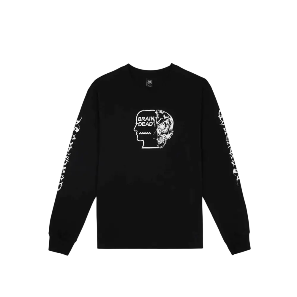 Brain Dead Skull Mech Long Sleeve Black - M