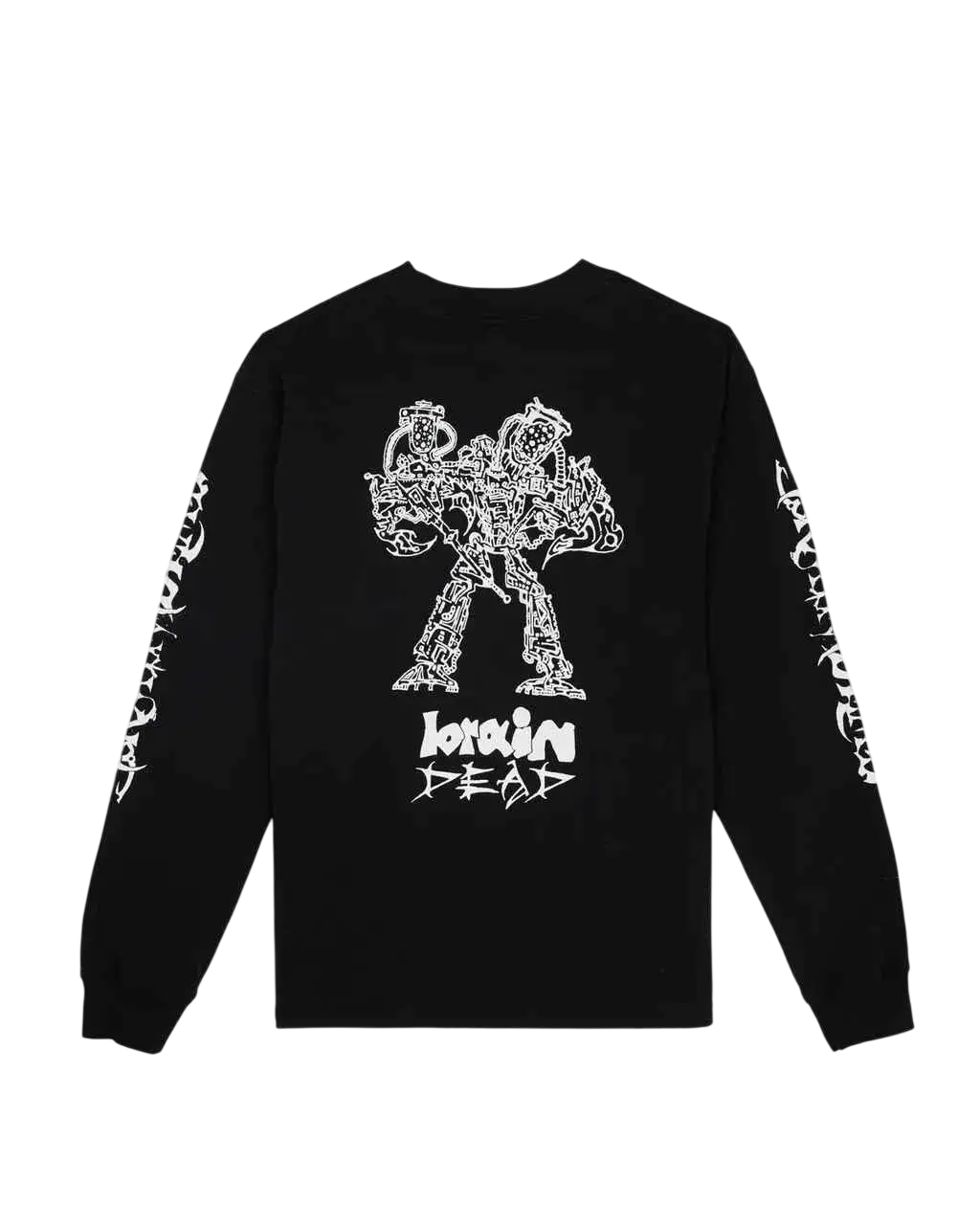 Brain Dead Skull Mech Long Sleeve Black - M