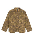 Brain Dead Twill Military Shirt Jacket Leaf Camo - Jackets