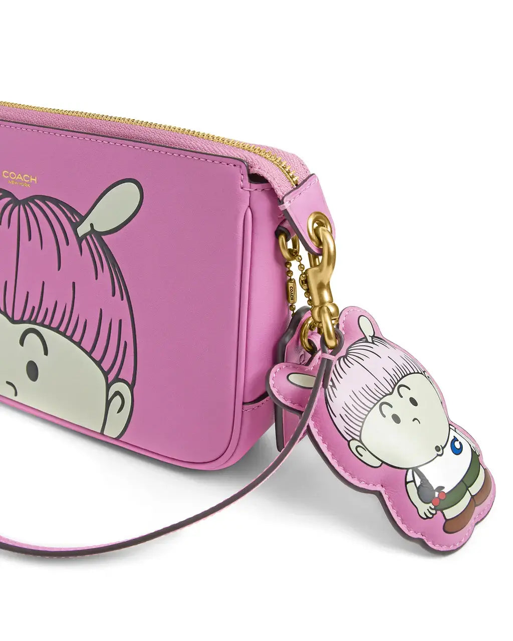 Brain Dead x Coach Alien Print Plaza Bag w/Charm Pink