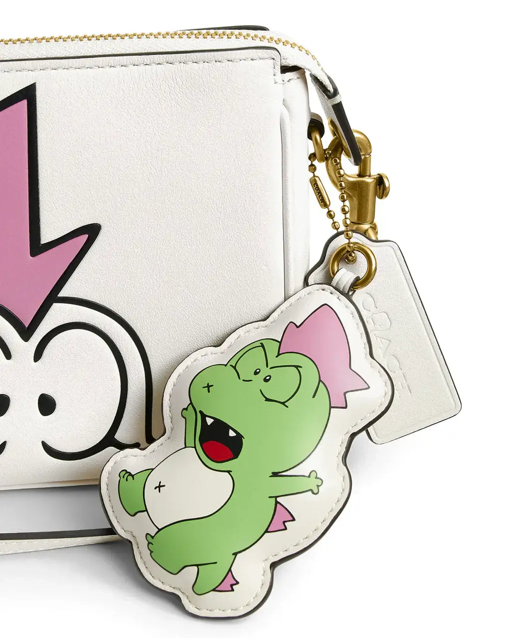 Brain Dead X Coach Dinosaur Print Plaza Bag w/Charm Chalk
