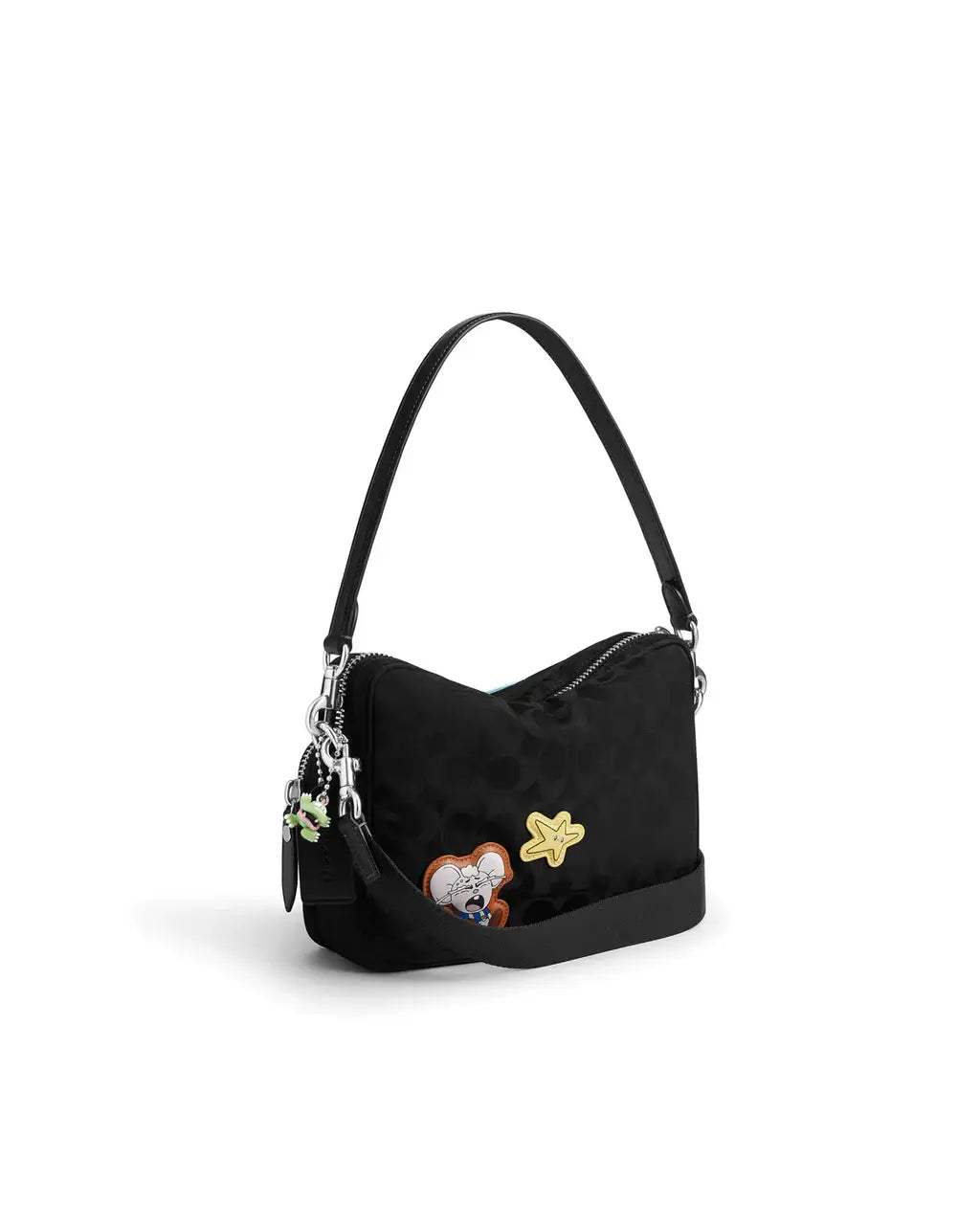 Brain Dead x Coach Signature Nylon Dakota Crossbody with Patches Black