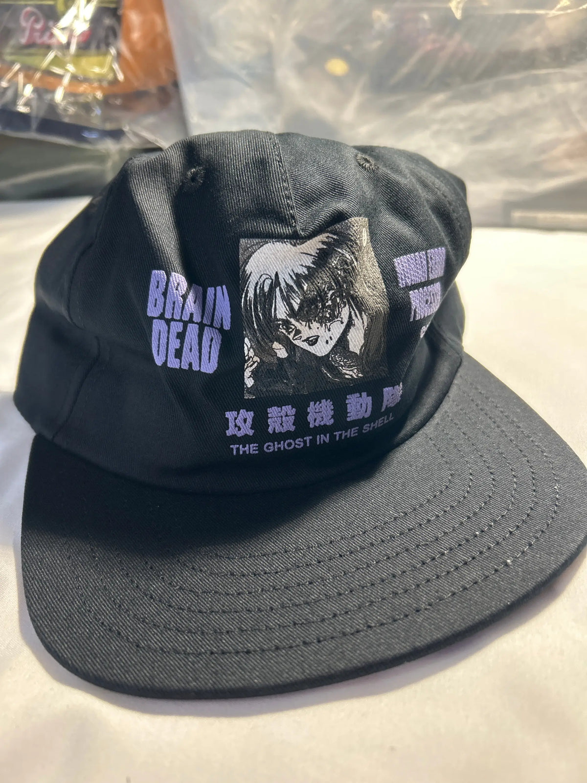 Brain Dead x Ghost in the Shell 6 Panel Hat Black
