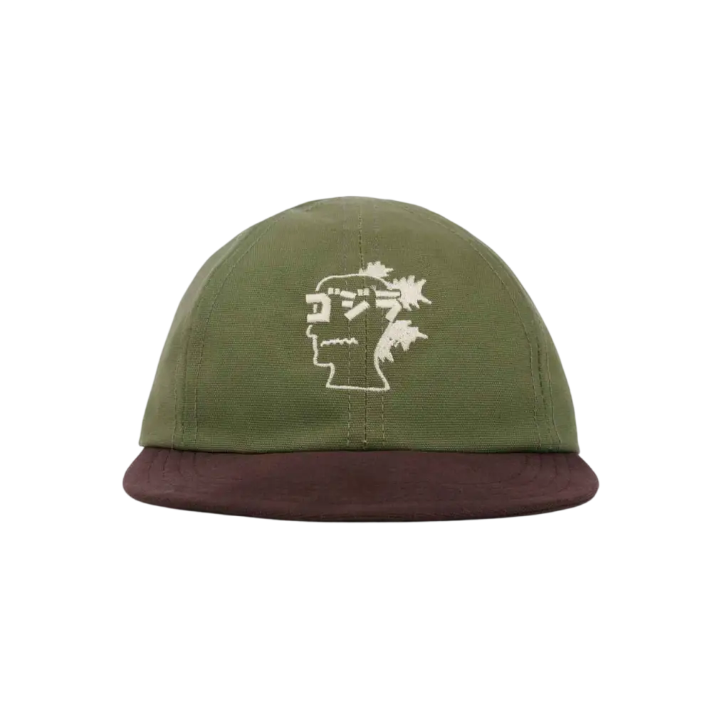 Brain Dead x Godzilla 6-Panel Engineer Hat Olive