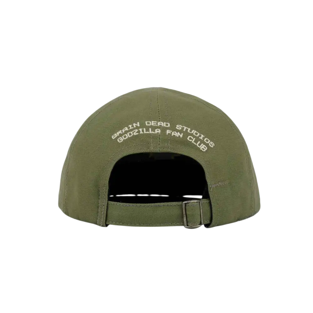 Brain Dead x Godzilla 6-Panel Engineer Hat Olive