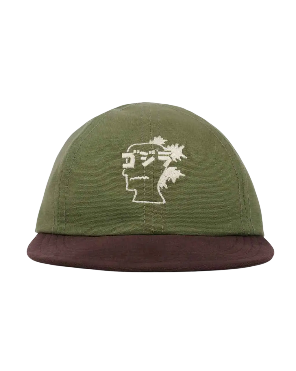 Brain Dead x Godzilla 6-Panel Engineer Hat Olive