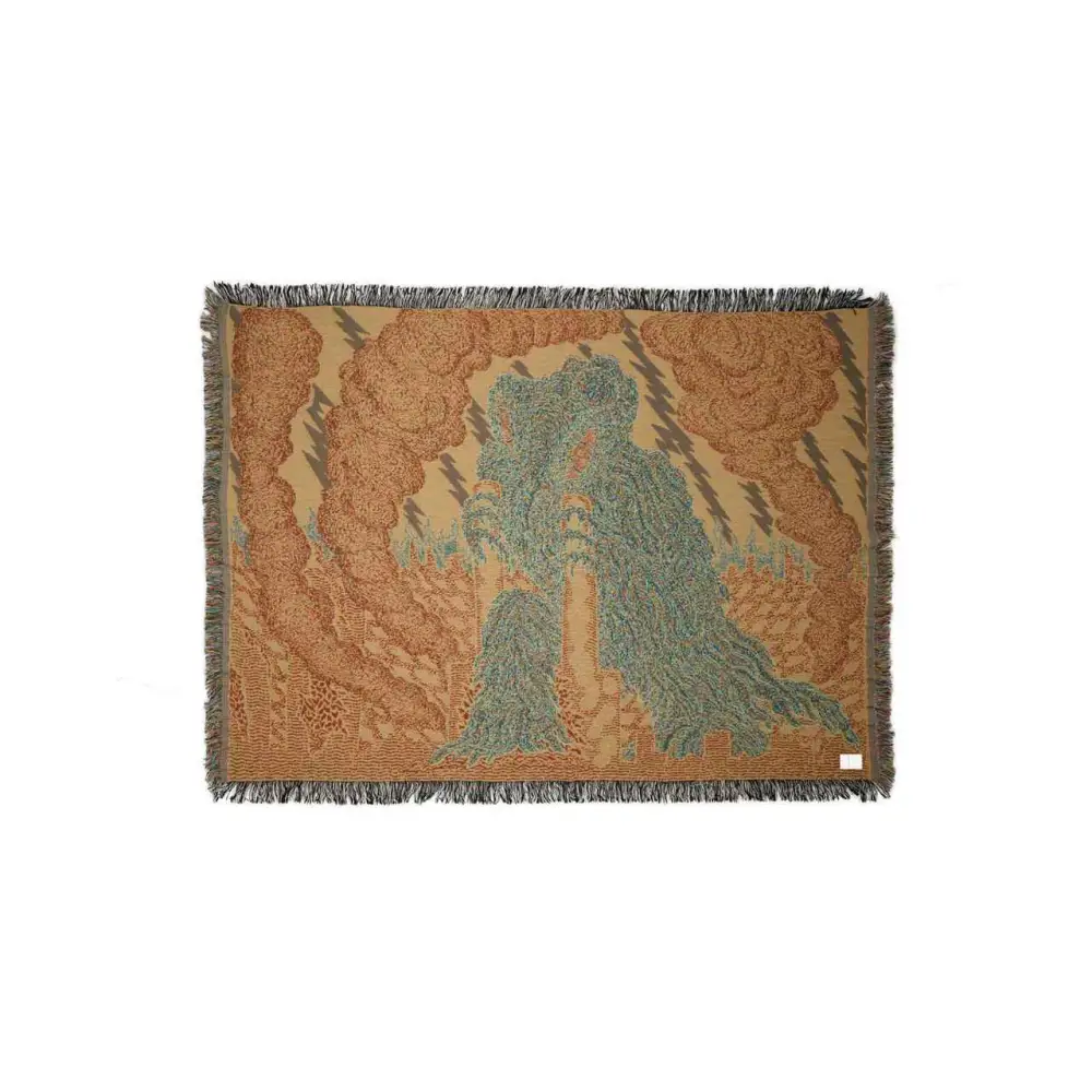 Brain Dead x Godzilla Hedorah Blanket - 50’’ x 70’’ - Collectible