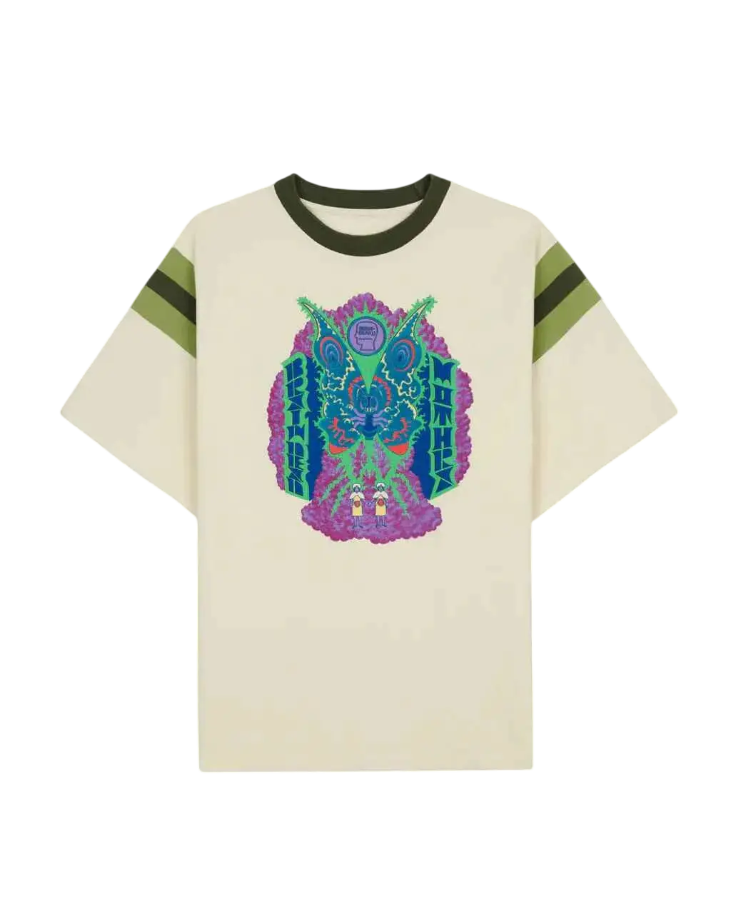 Brain Dead x Godzilla Mothra Pique Football Shirt Natural - M